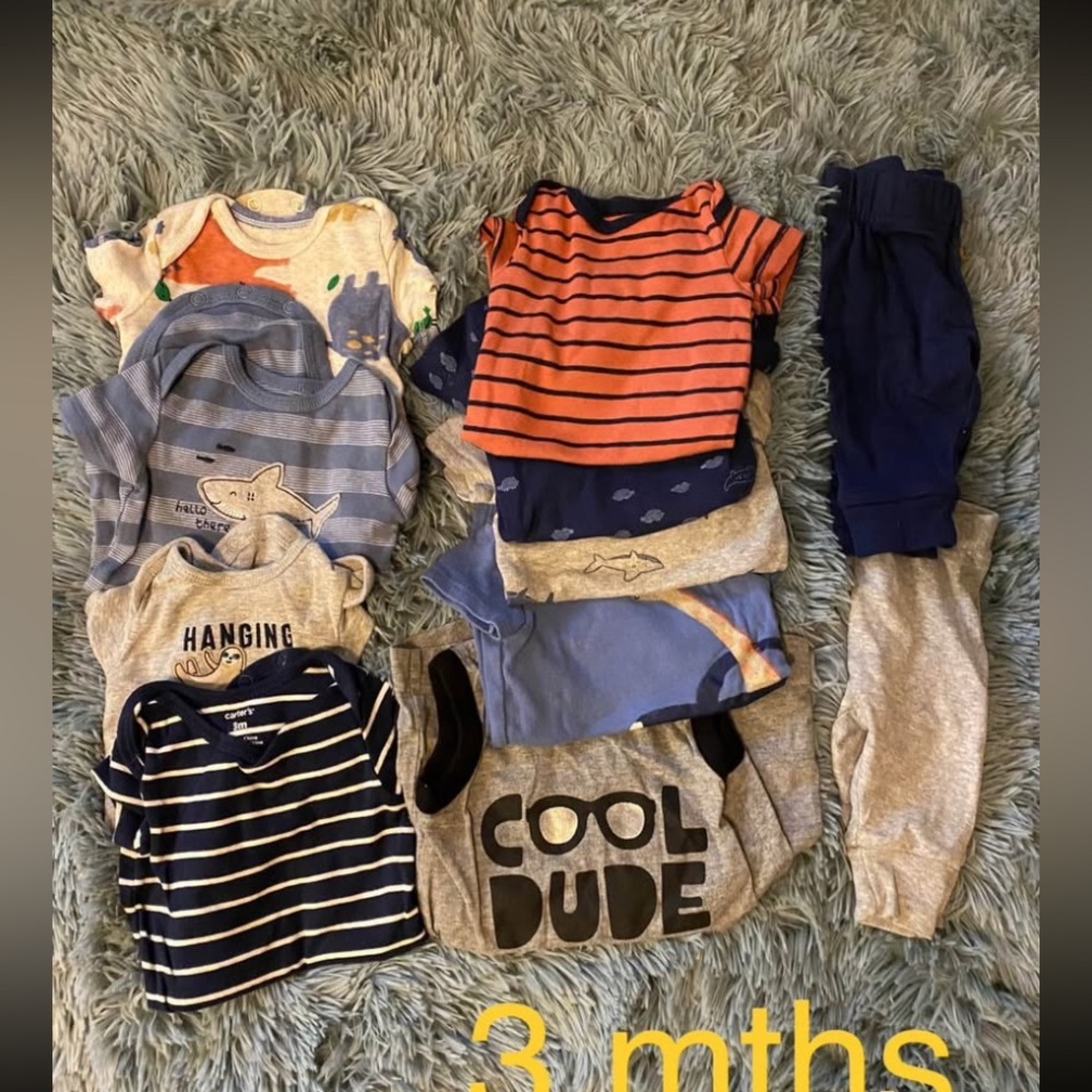 Infant baby boy bundle 3-6 months